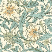 Charmante Morris geïnspireerde pimpernel print dek Fleece Deken