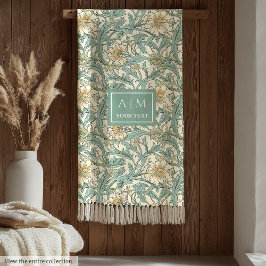 Charmante Morris geïnspireerde pimpernel print dek Fleece Deken