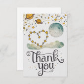 Charmante mystieke hemel hemels bedankkaart (Voorkant / Achterkant)