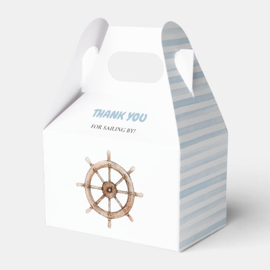 Charmante nautische verjaardag bedankdoosjes (Voorkant Zijde)