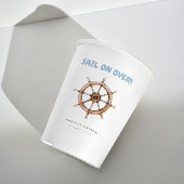 Charmante nautische verjaardag papieren bekers