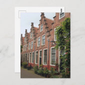 Charmante Nederlandse straat architectonische scho Briefkaart (Voorkant / Achterkant)