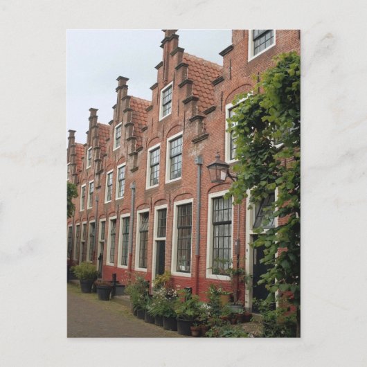Charmante Nederlandse straat architectonische scho Briefkaart (Voorkant)