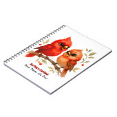 Charmante Noordelijke Kardinaal Notitieboek (Linkerzijde)