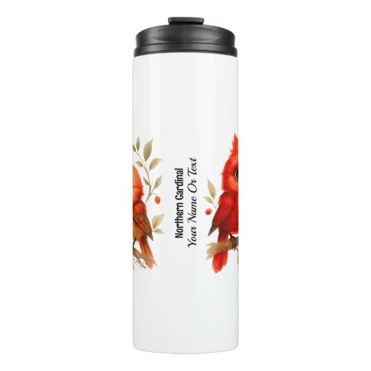 Charmante Noordelijke Kardinaal Thermosbeker (Voorkant)