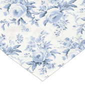 Charmante Nostalgie: Frans Blauw Shabby Chic Lange Tafelloper (Hoek)