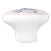 Charmante olifant Initiaal hart liefde lade Keramische Knop (Zijkant)