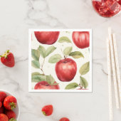 Charmante oogst appel bord servet (Insitu)