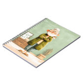 Charmante opa en zijn kat notitieboek (Linkerzijde)