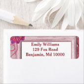 Charmante Paarse rustiek Etiket (Insitu)