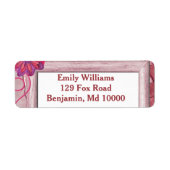 Charmante Paarse rustiek Etiket (Voorkant)