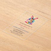 Charmante Paaseieren Easter Baby Shower Acryl Uitnodigingen (Laagn)