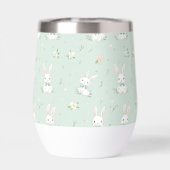 Charmante Paaspatroon Wijn Tumbler (Achterkant)