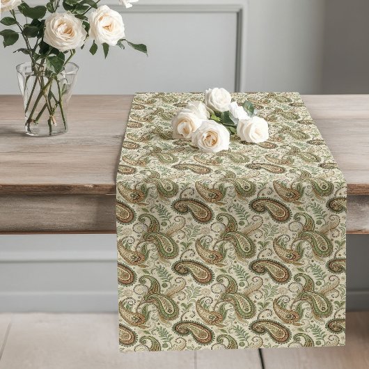 Charmante Paisley Aardse Boheemse Tafel Decor Lange Tafelloper