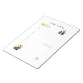 Charmante Panda Beren Dagelijkse Plannen Notitiebl Notitieblok (Schuin)