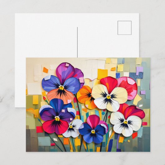 Charmante panty in moderne Abstracte stijl Feestdagenkaart (Voorkant / Achterkant)