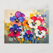 Charmante panty in moderne Abstracte stijl Feestdagenkaart (Voorkant)