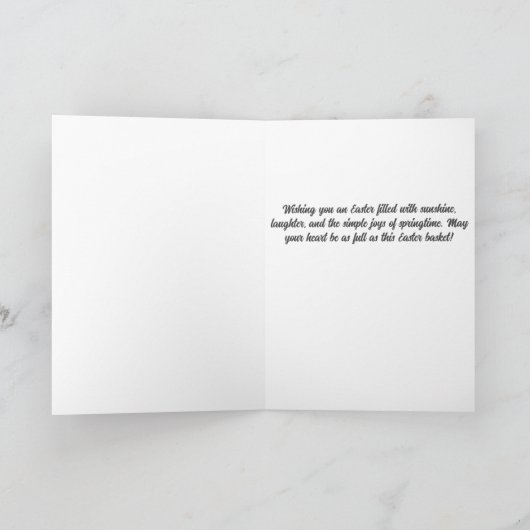 Charmante  Pasen Kaart (Binnen)