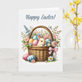 Charmante Pasen Kaart (Gele Bloem)