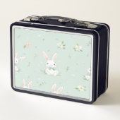 Charmante Pasen Patroon Lunchbox (Achterkant)