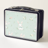 Charmante Pasen Patroon Lunchbox (Voorkant)