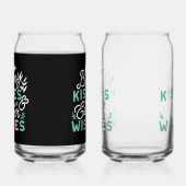 Charmante Pasen Typografie Bunny Pasen Blikvorm Glas (Rechts)