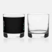 Charmante Pasen Typografie Bunny Pasen Whisky Glas (Links)