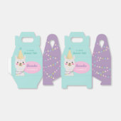 Charmante pastel gekleurde lama Favor Box Bedankdoosjes (Uitgevouwen)