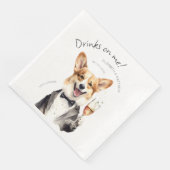 Charmante Pembroke Welsh Corgi Ober Servet (Hoek)