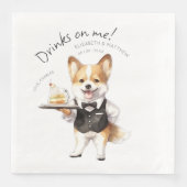 Charmante Pembroke Welsh Corgi Ober Servet (Voorkant)