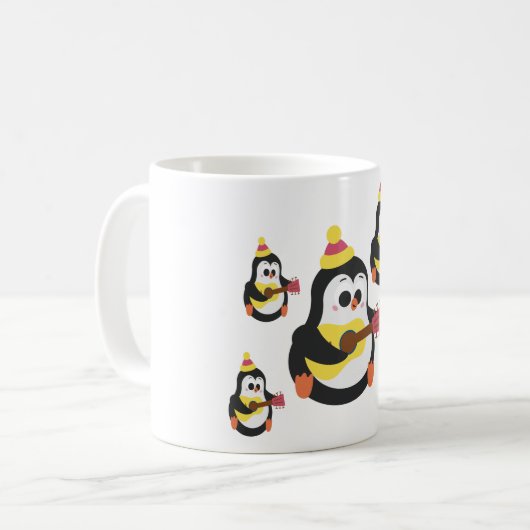 Charmante Penguin Design Keramische Mok (Voorkant links)
