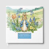 Charmante Peter Rabbit Baby shower Gastboek Jongen Gastenboek (Voorkant)