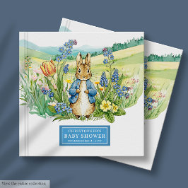 Charmante Peter Rabbit Baby shower Gastboek Jongen Gastenboek