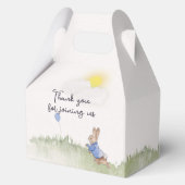 Charmante Peter Rabbit thema feestdozen Bedankdoosjes (Achterkant)
