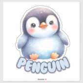 Charmante pinguïn - Kwekerij Sticker (Vel)