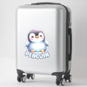 Charmante pinguïn - Kwekerij Sticker (Koffer)
