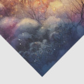 Charmante Polar Beer Lantaarn Winter Bossen Decoup Tissuepapier (Detail)