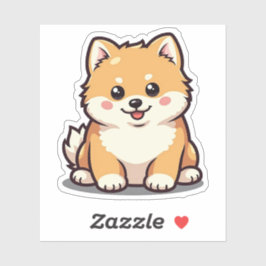 Charmante Pommerse, Bubble Kawaii schattigheid, kl Sticker