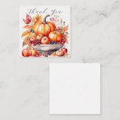Charmante pompoen bedankt notitiekaartje (Voorkant / Achterkant)
