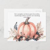 charmante pompoen briefkaart (Voorkant / Achterkant)