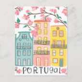 Charmante Portugal huizen Handgemaakt Kunstwerk Cu Briefkaart (Voorkant)
