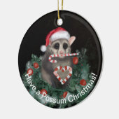 Charmante Possum Kerstmis Keramisch Ornament (Links)