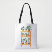Charmante Potted Planten Illustratie Tote Bag (Voorkant)