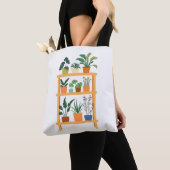 Charmante Potted Planten Illustratie Tote Bag (Dichtbij)
