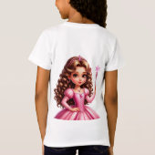 Charmante prinses in roze jurk t-shirt (Achterkant)