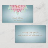 Charmante professionele lotusbloem visitekaartje (Voorkant / Achterkant)