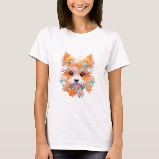 Charmante Puppy Pal: Schattigee Puppy T-shirt (Voorkant)