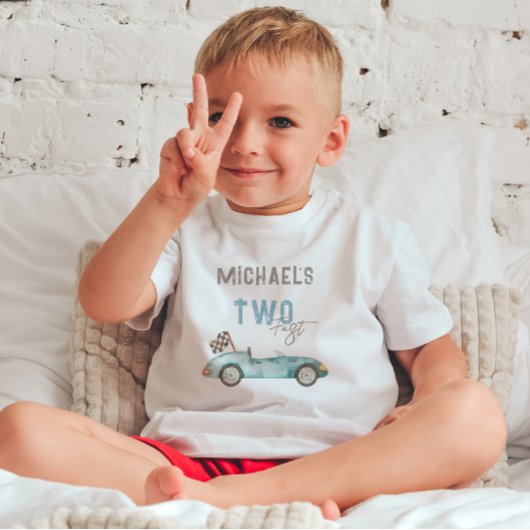 Charmante Race Auto Verjaardag Kinder Shirts