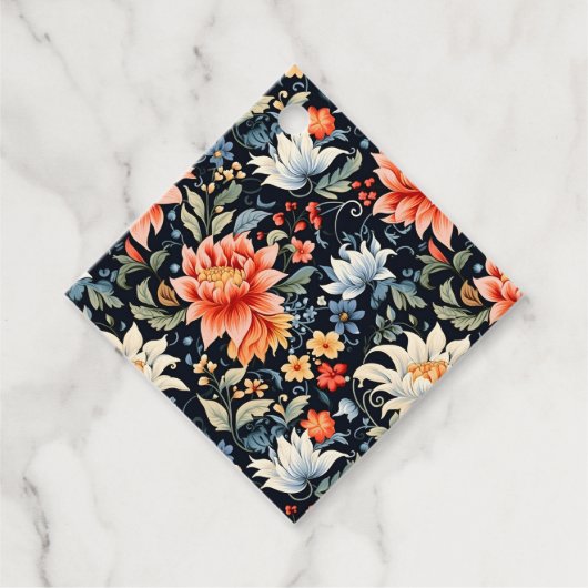 Charmante Ranya Floral Pattern-65293 Bedankjes Labels (Voorkant)