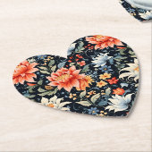 Charmante Ranya Floral Pattern-65293 Kartonnen Onderzetters (Gekanteld)